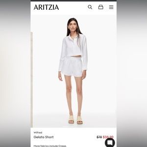 Wilfred Gelato Organic Linen Short size XL beige